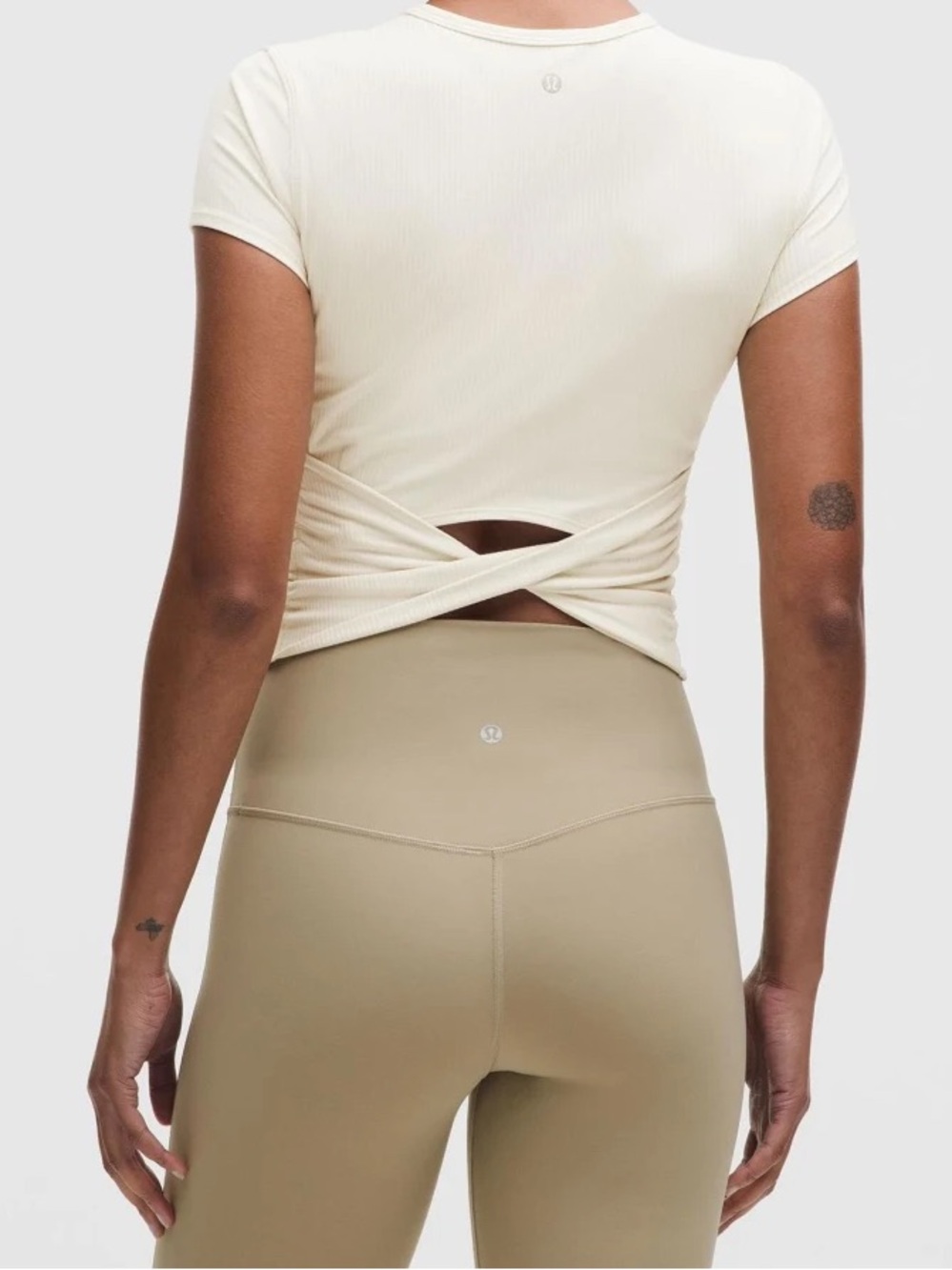RARE Lululemon All It Takes Back-Twist Ribbed Short-Sleeve Shirt